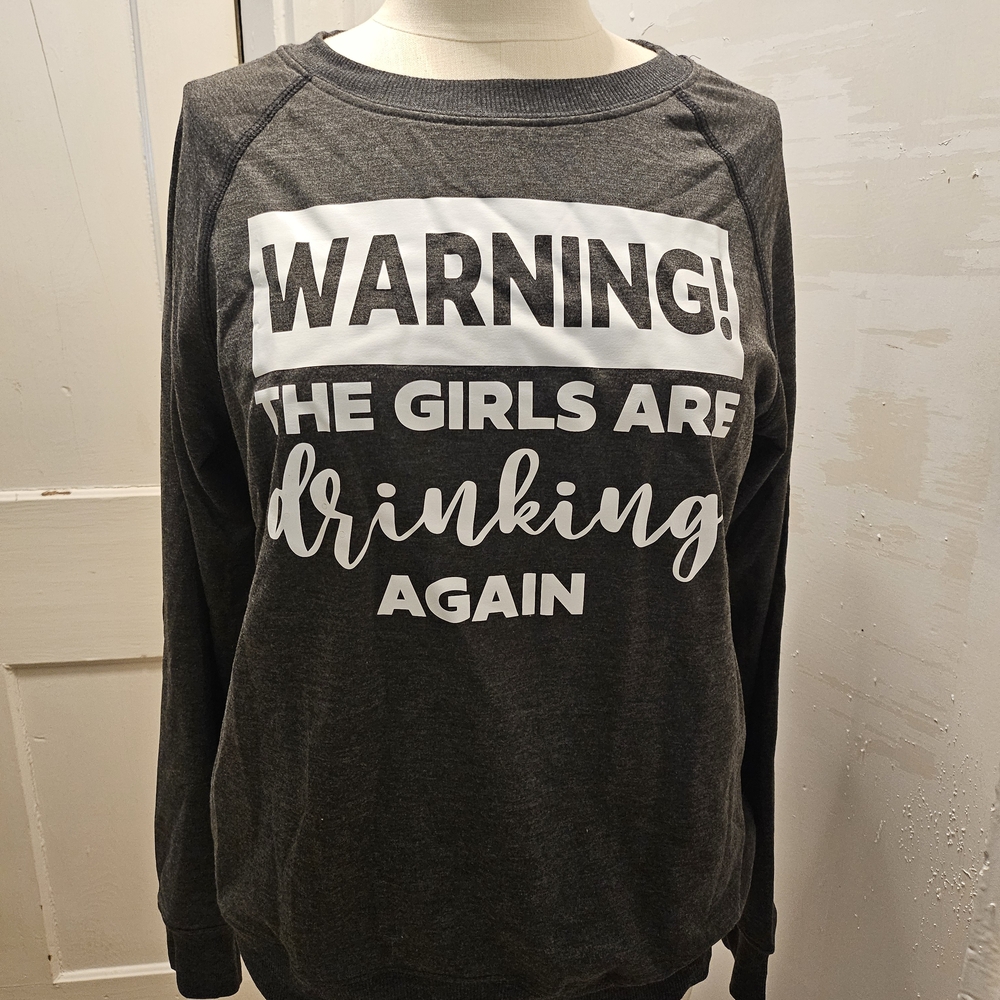 Charcoal Graphic Women's Sweatshirt